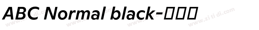 ABC Normal black字体转换
